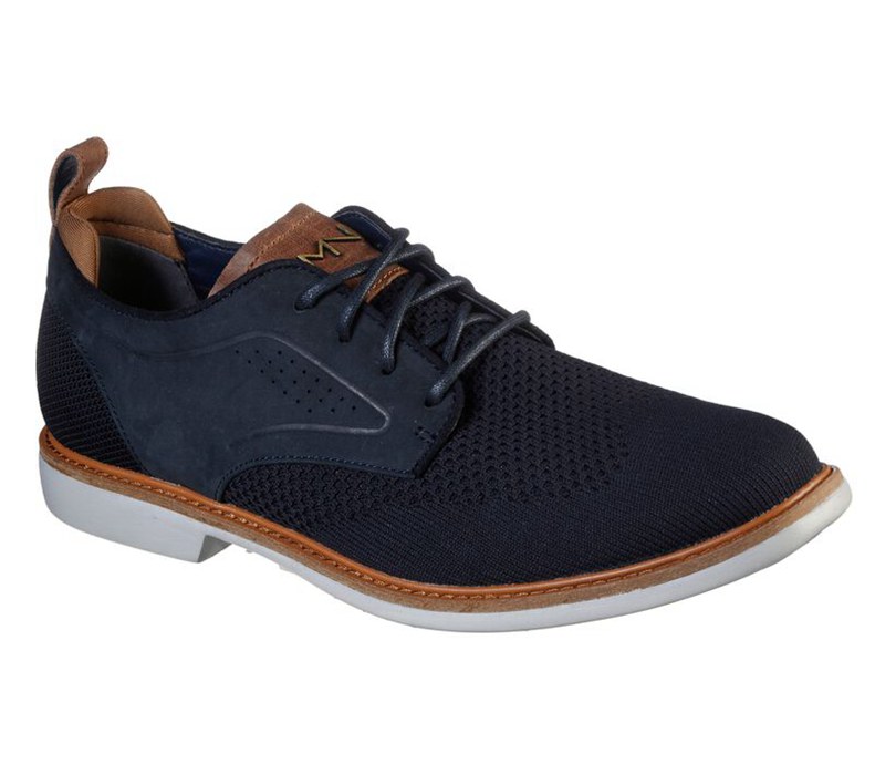 Skechers Clubman - Ashford - Mens Lace Up Shoes Navy [AU-CP0575]